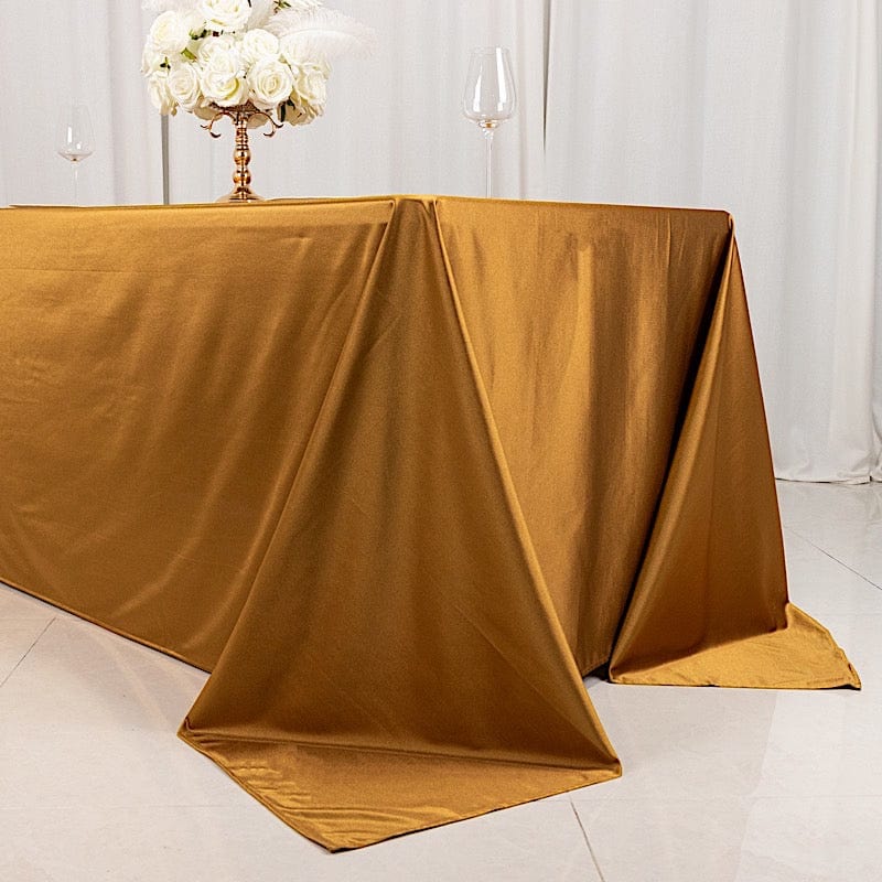 90x132 in Premium Scuba Polyester Rectangle Tablecloth