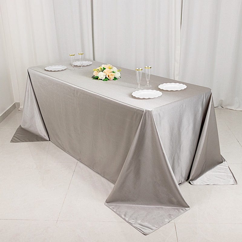 90x132 in Premium Scuba Polyester Rectangle Tablecloth