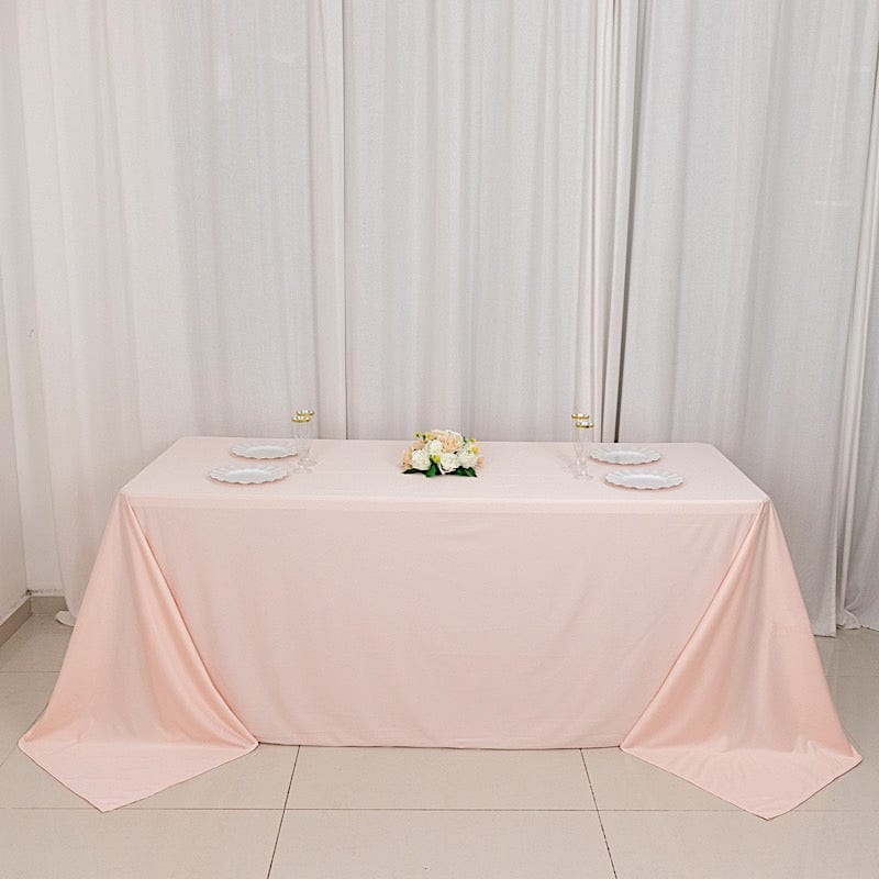 90x132 in Premium Scuba Polyester Rectangle Tablecloth