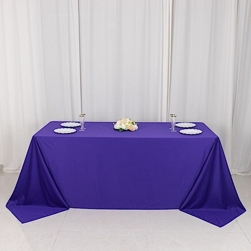 90x132 in Premium Scuba Polyester Rectangle Tablecloth