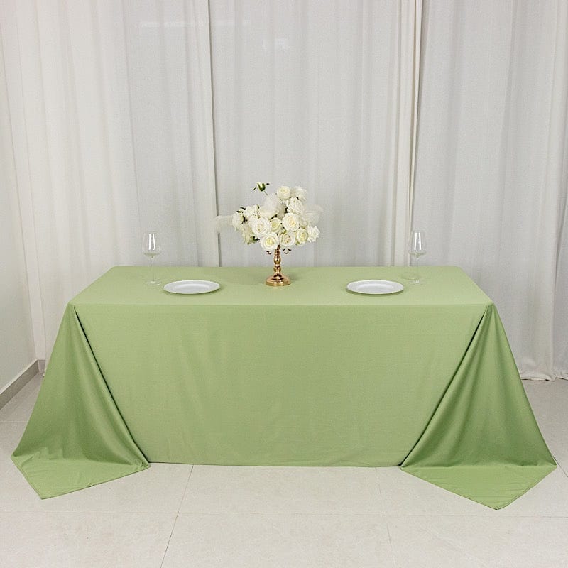 90x132 in Premium Scuba Polyester Rectangle Tablecloth