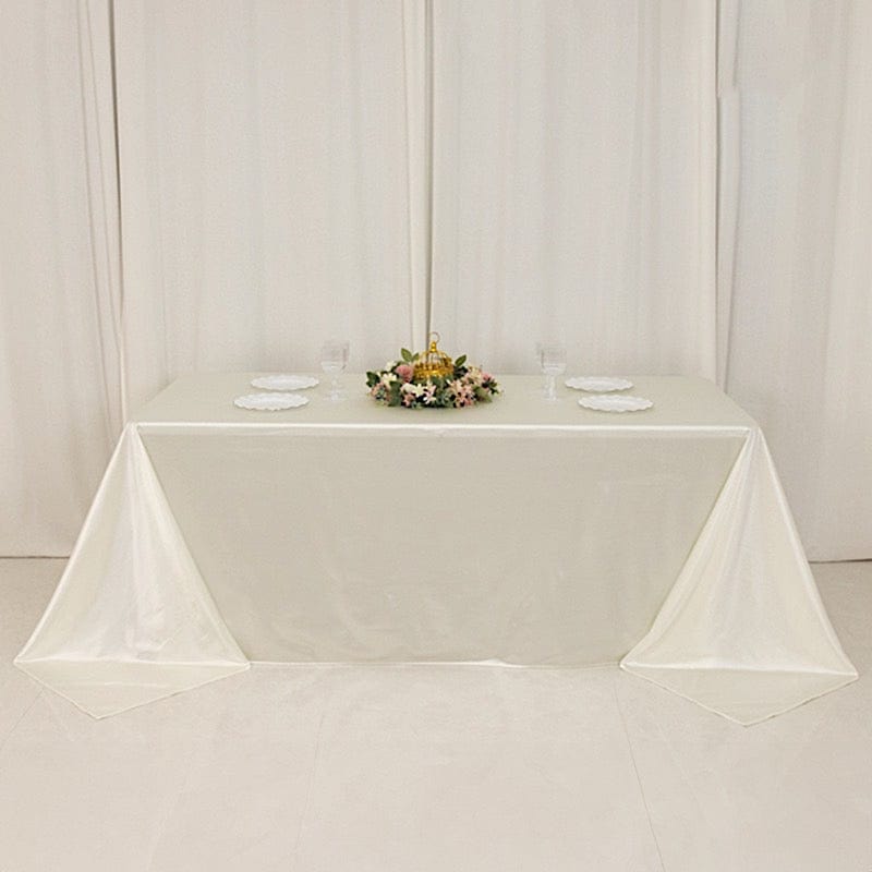 90x132 in Premium Scuba Polyester Rectangle Tablecloth