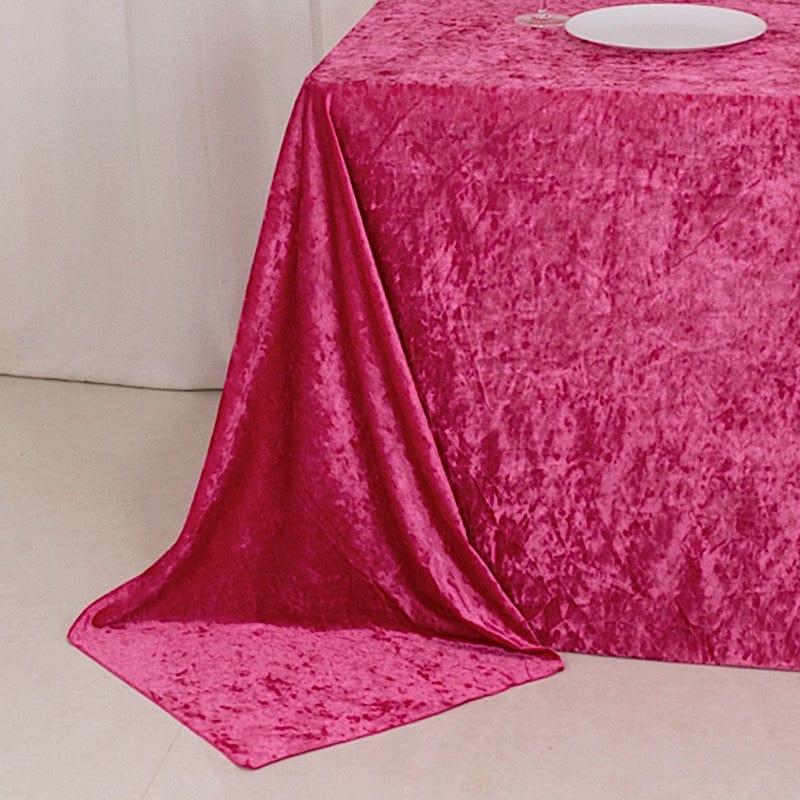 90x132 in Rectangular Premium Velvet Tablecloth