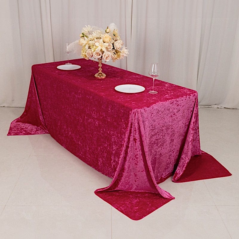 90x132 in Rectangular Premium Velvet Tablecloth