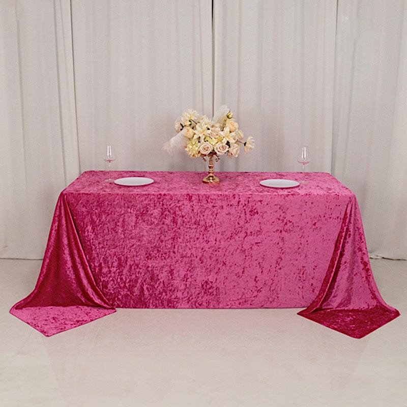 90x132 in Rectangular Premium Velvet Tablecloth