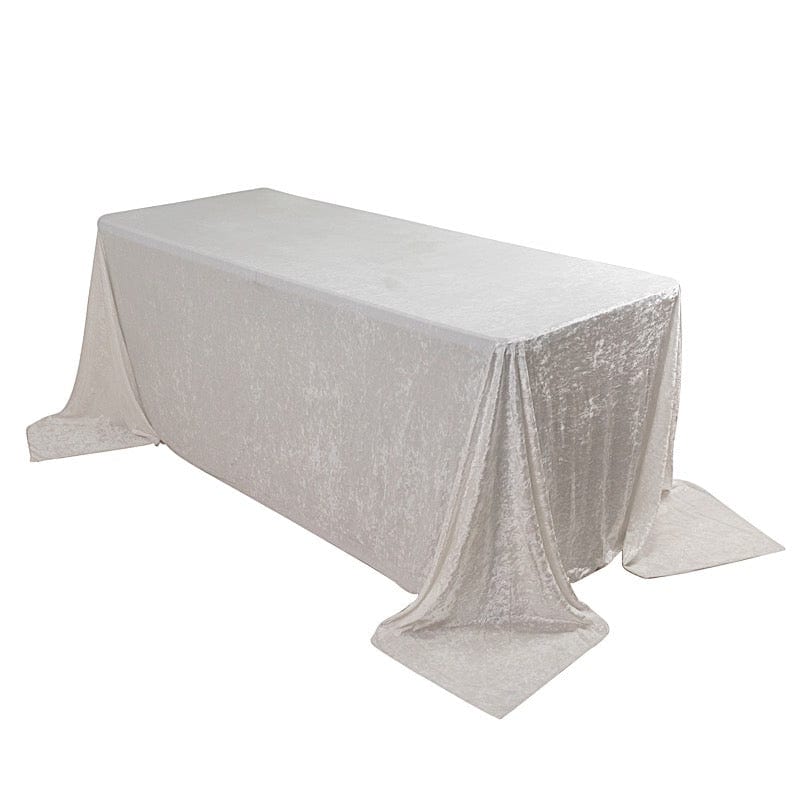 90x132 in Rectangular Premium Velvet Tablecloth