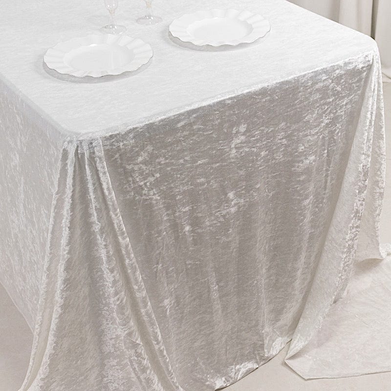 90x132 in Rectangular Premium Velvet Tablecloth