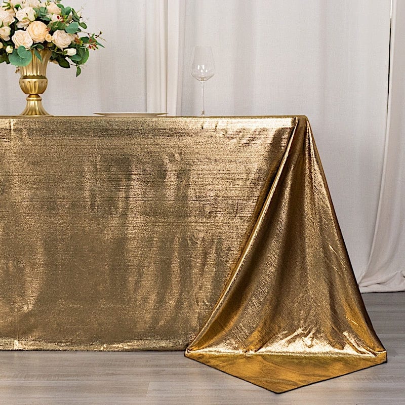 90x132 in Sequin Dots Polyester Rectangle Tablecloth