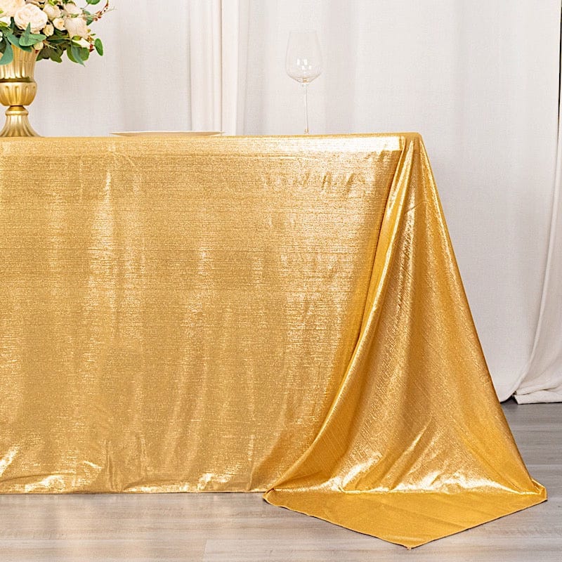 90x132 in Sequin Dots Polyester Rectangle Tablecloth