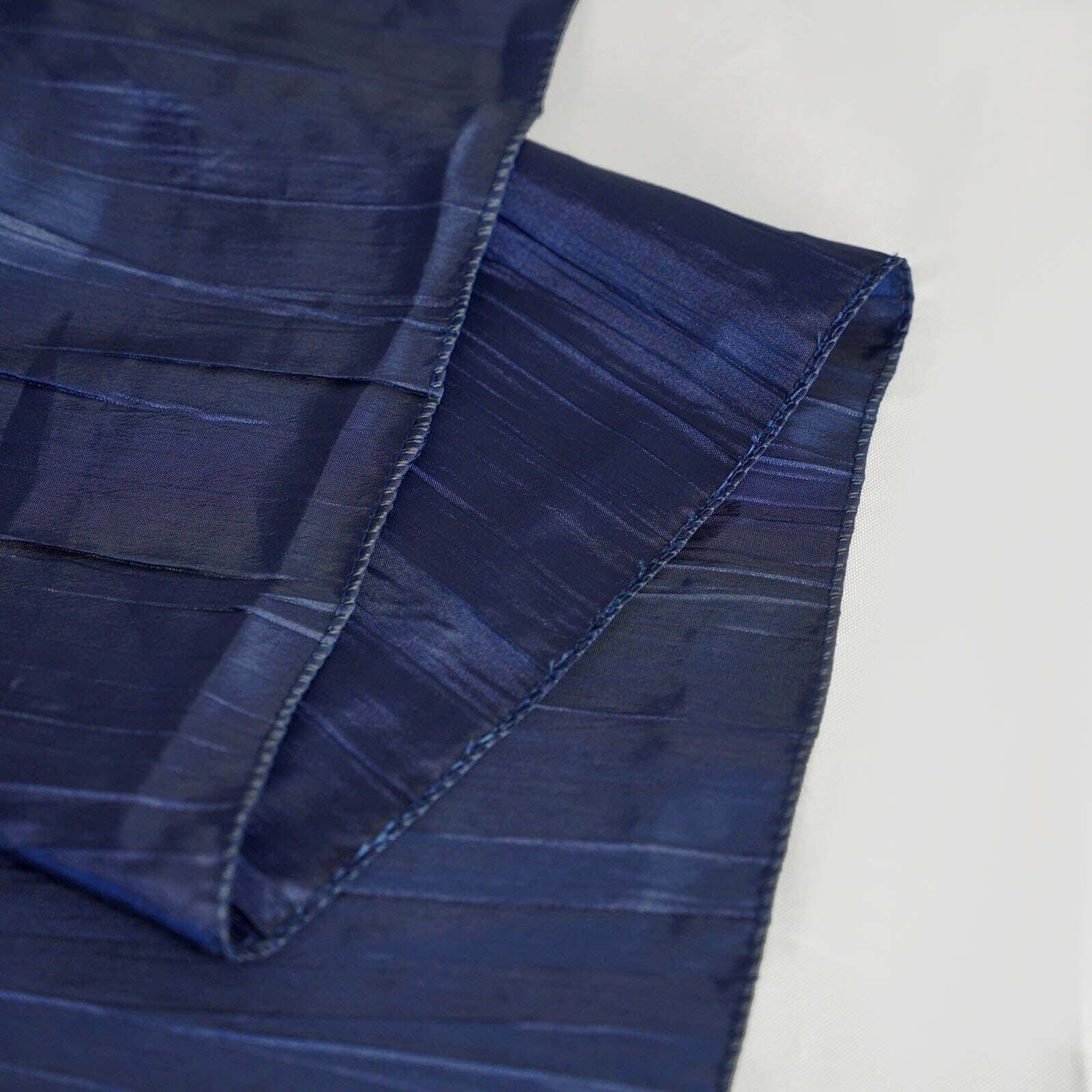 90x156 in Metallic Crinkled Taffeta Rectangular Tablecloth