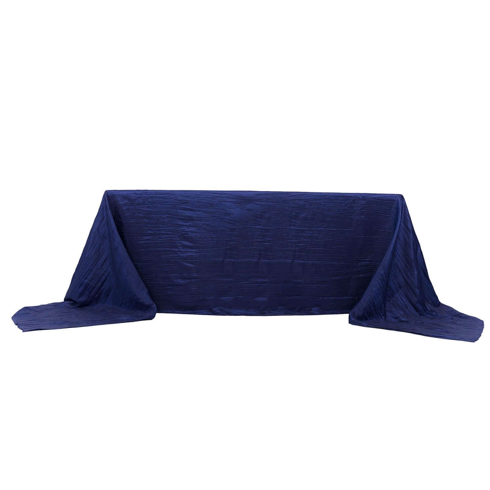 90x156 in Metallic Crinkled Taffeta Rectangular Tablecloth