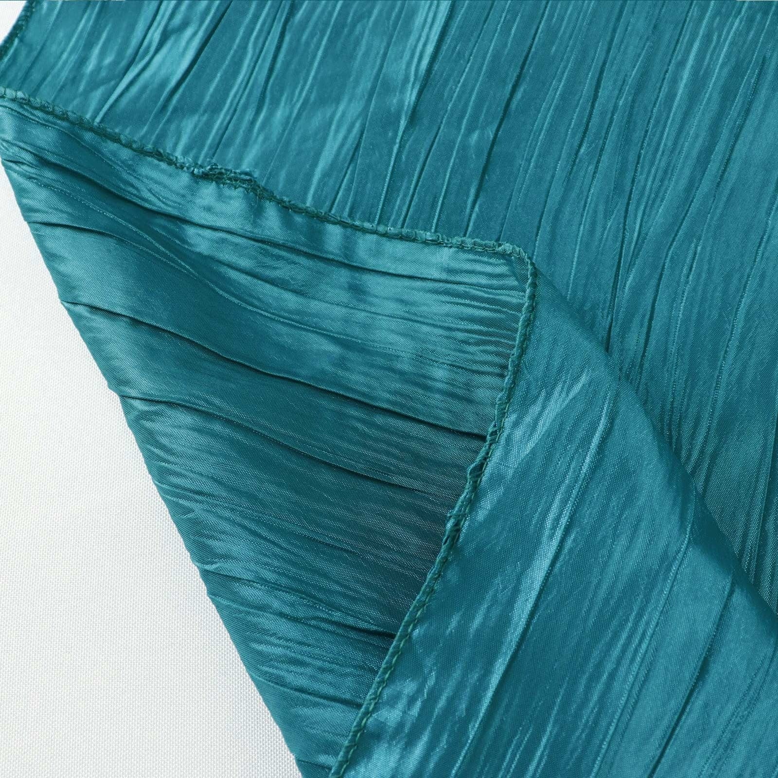 90x156 in Metallic Crinkled Taffeta Rectangular Tablecloth