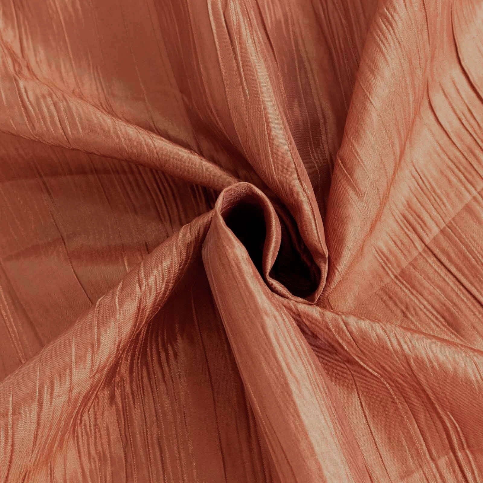 90x156 in Metallic Crinkled Taffeta Rectangular Tablecloth