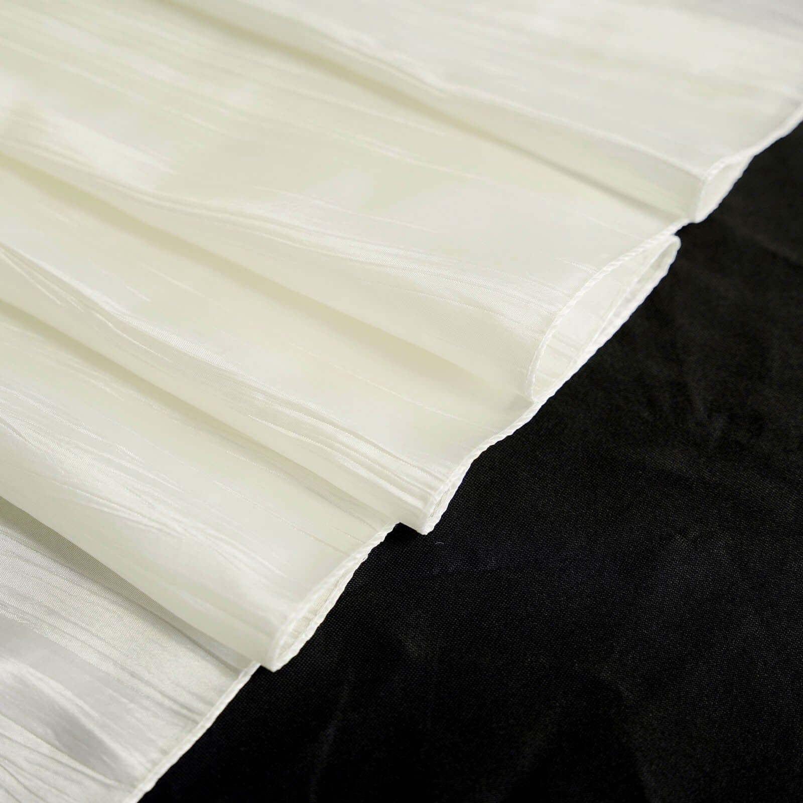 90x156 in Metallic Crinkled Taffeta Rectangular Tablecloth