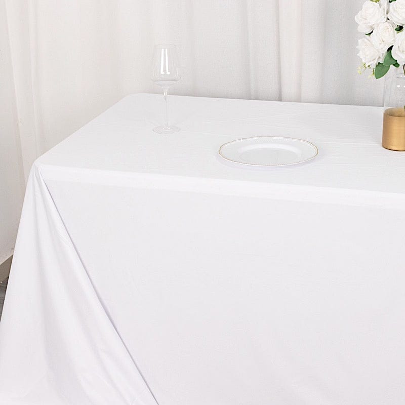 90x156 in Premium Scuba Polyester Rectangle Tablecloth