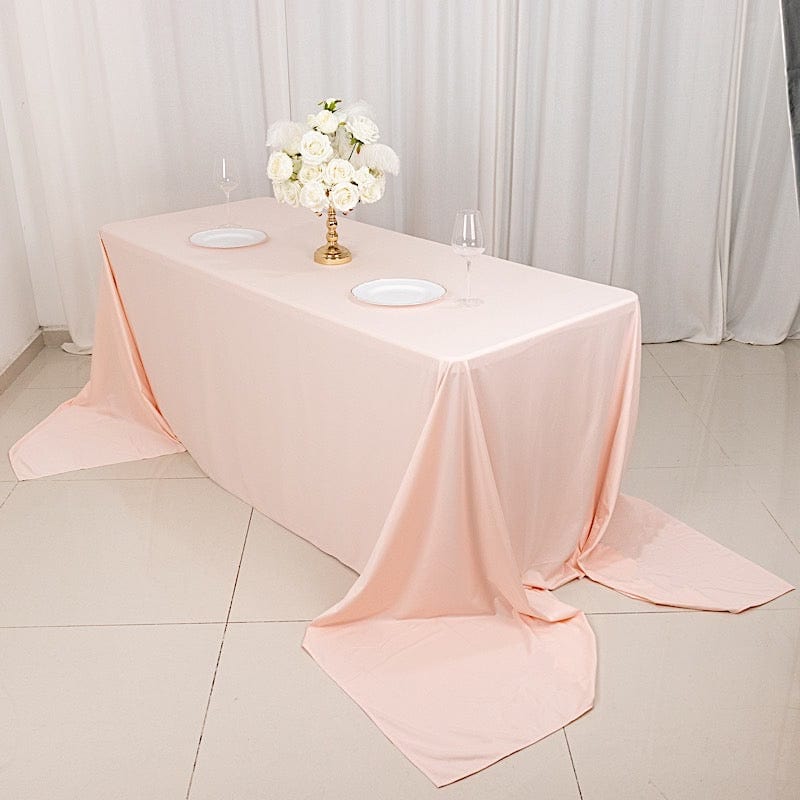 90x156 in Premium Scuba Polyester Rectangle Tablecloth