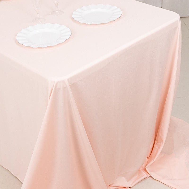 90x156 in Premium Scuba Polyester Rectangle Tablecloth