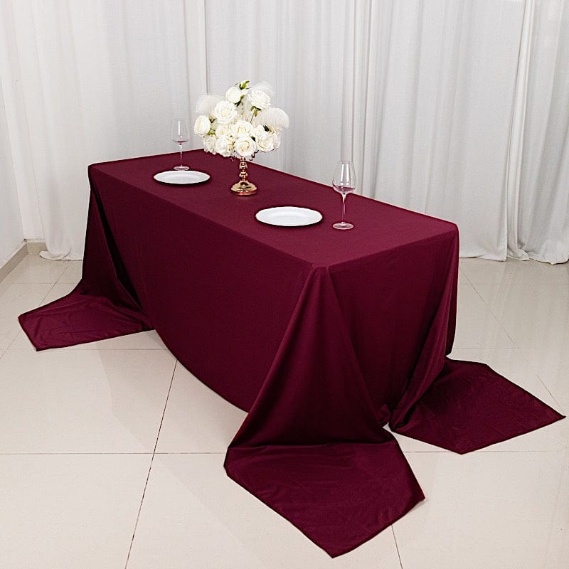 90x156 in Premium Scuba Polyester Rectangle Tablecloth