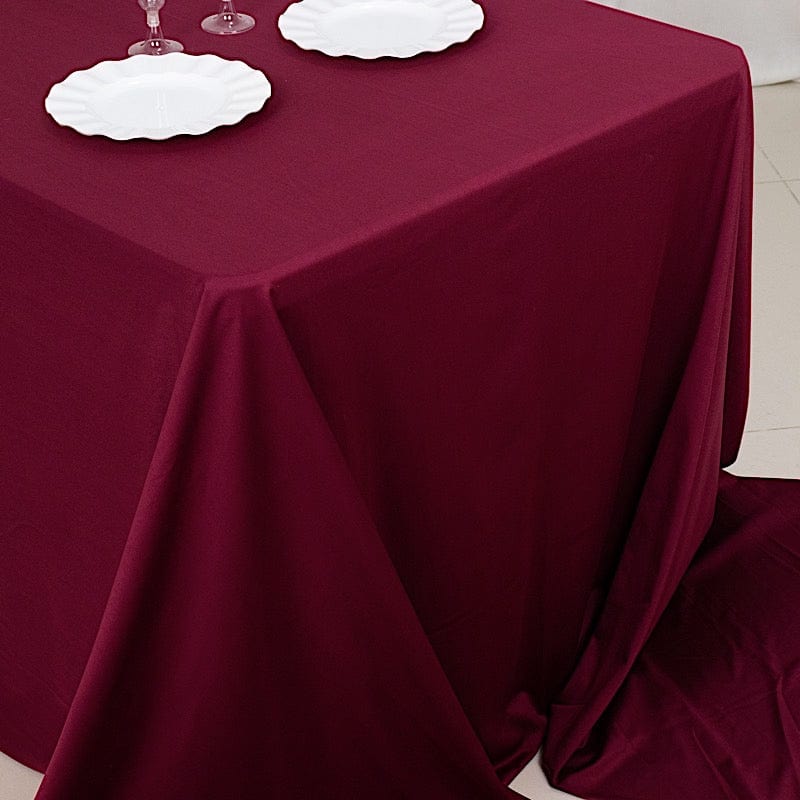 90x156 in Premium Scuba Polyester Rectangle Tablecloth