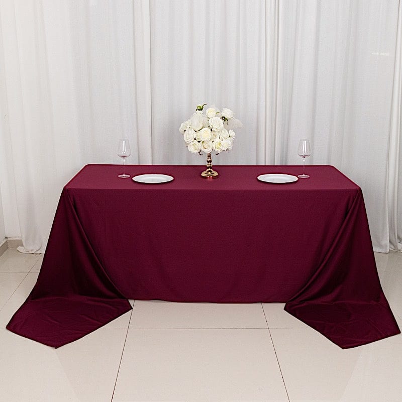 90x156 in Premium Scuba Polyester Rectangle Tablecloth