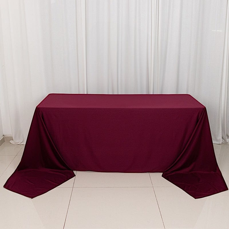 90x156 in Premium Scuba Polyester Rectangle Tablecloth