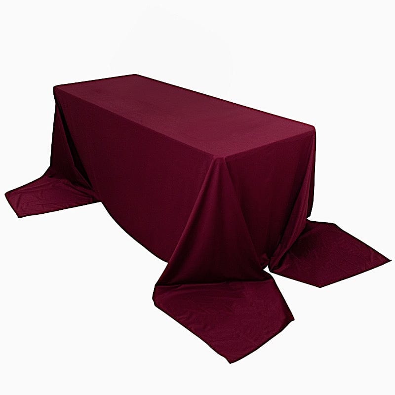 90x156 in Premium Scuba Polyester Rectangle Tablecloth