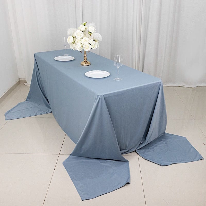 90x156 in Premium Scuba Polyester Rectangle Tablecloth