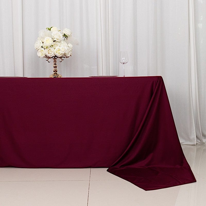 90x156 in Premium Scuba Polyester Rectangle Tablecloth