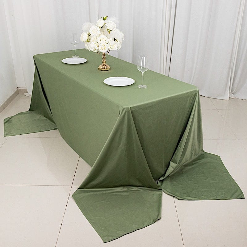 90x156 in Premium Scuba Polyester Rectangle Tablecloth