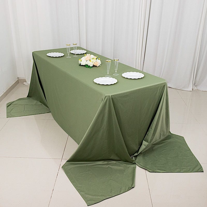 90x156 in Premium Scuba Polyester Rectangle Tablecloth