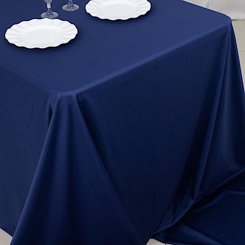 90x156 in Premium Scuba Polyester Rectangle Tablecloth