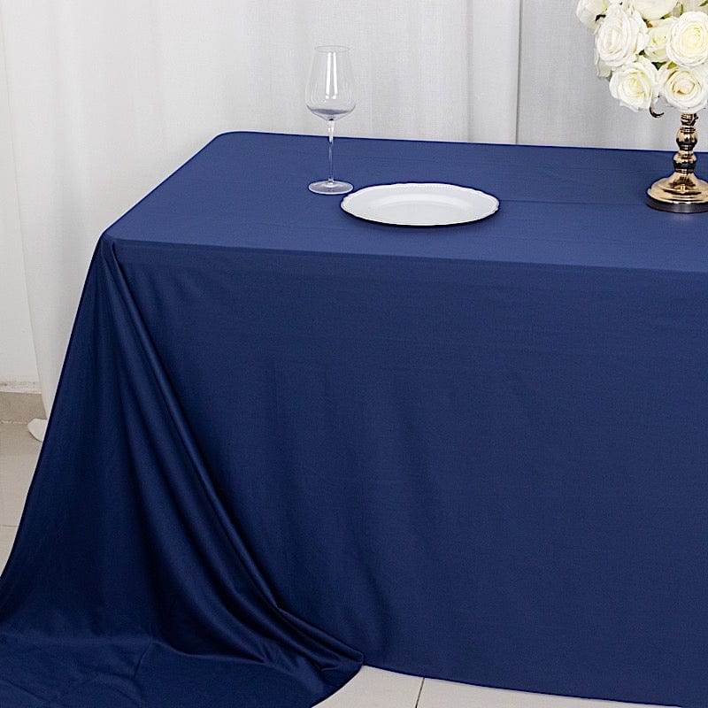 90x156 in Premium Scuba Polyester Rectangle Tablecloth