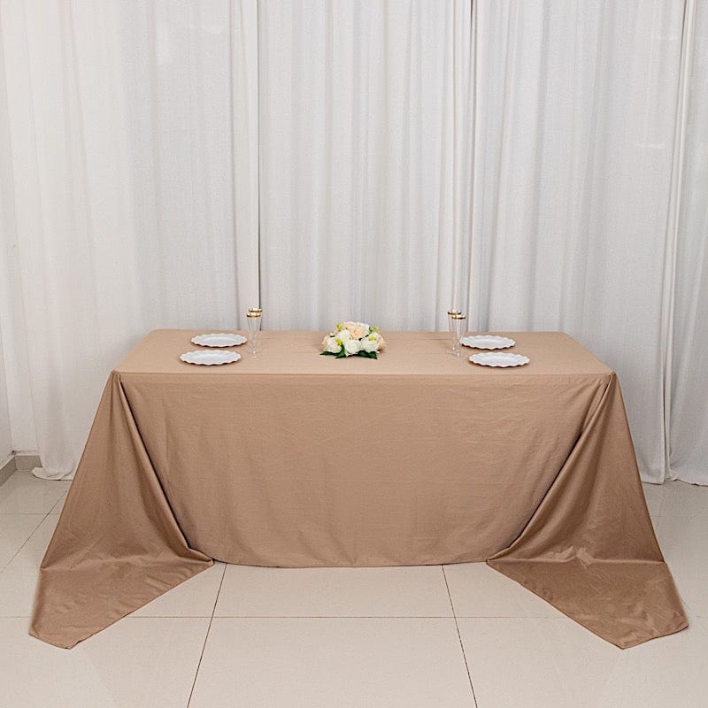 90x156 in Premium Scuba Polyester Rectangle Tablecloth