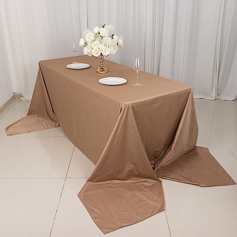 90x156 in Premium Scuba Polyester Rectangle Tablecloth