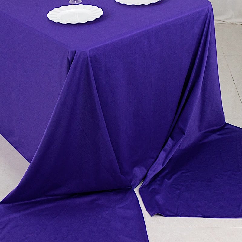 90x156 in Premium Scuba Polyester Rectangle Tablecloth