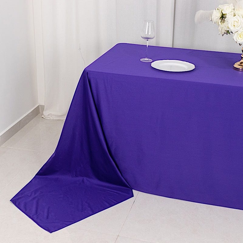 90x156 in Premium Scuba Polyester Rectangle Tablecloth