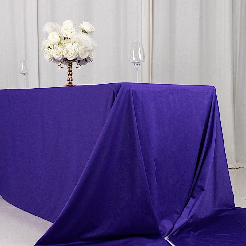 90x156 in Premium Scuba Polyester Rectangle Tablecloth