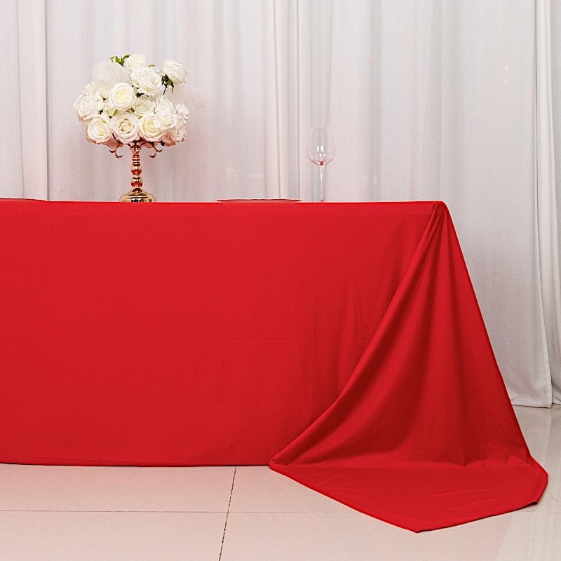 90x156 in Premium Scuba Polyester Rectangle Tablecloth