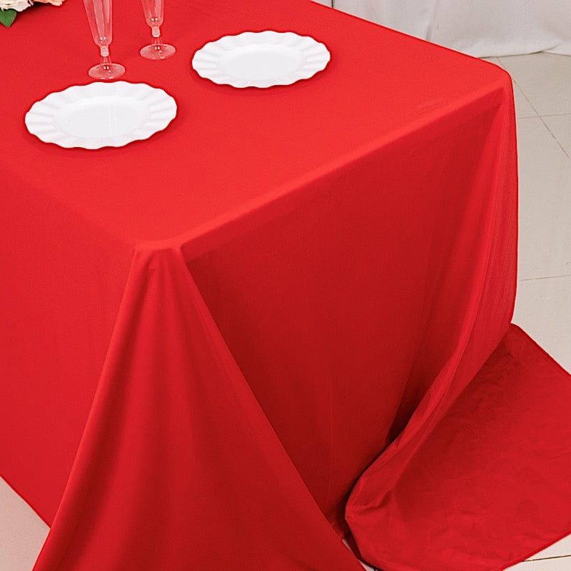 90x156 in Premium Scuba Polyester Rectangle Tablecloth