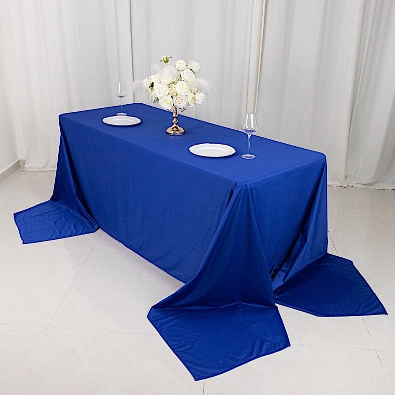 90x156 in Premium Scuba Polyester Rectangle Tablecloth