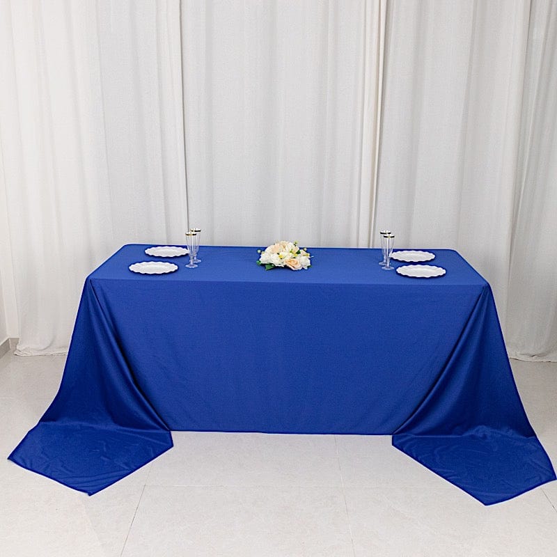 90x156 in Premium Scuba Polyester Rectangle Tablecloth