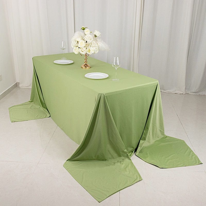 90x156 in Premium Scuba Polyester Rectangle Tablecloth