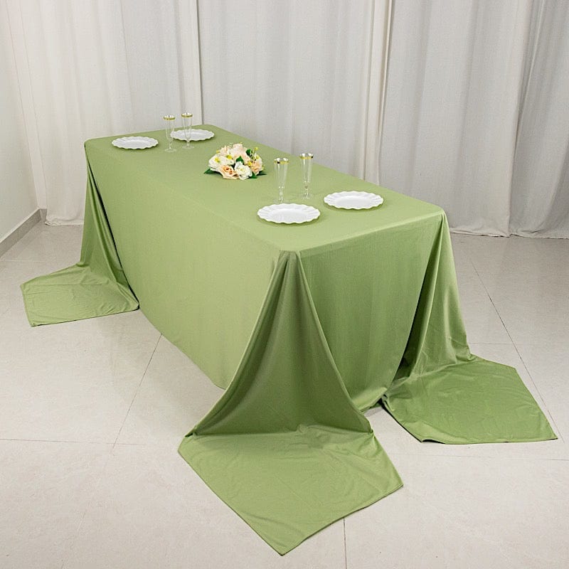 90x156 in Premium Scuba Polyester Rectangle Tablecloth