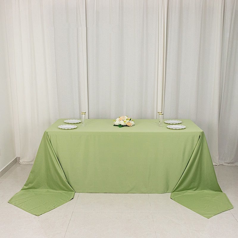 90x156 in Premium Scuba Polyester Rectangle Tablecloth