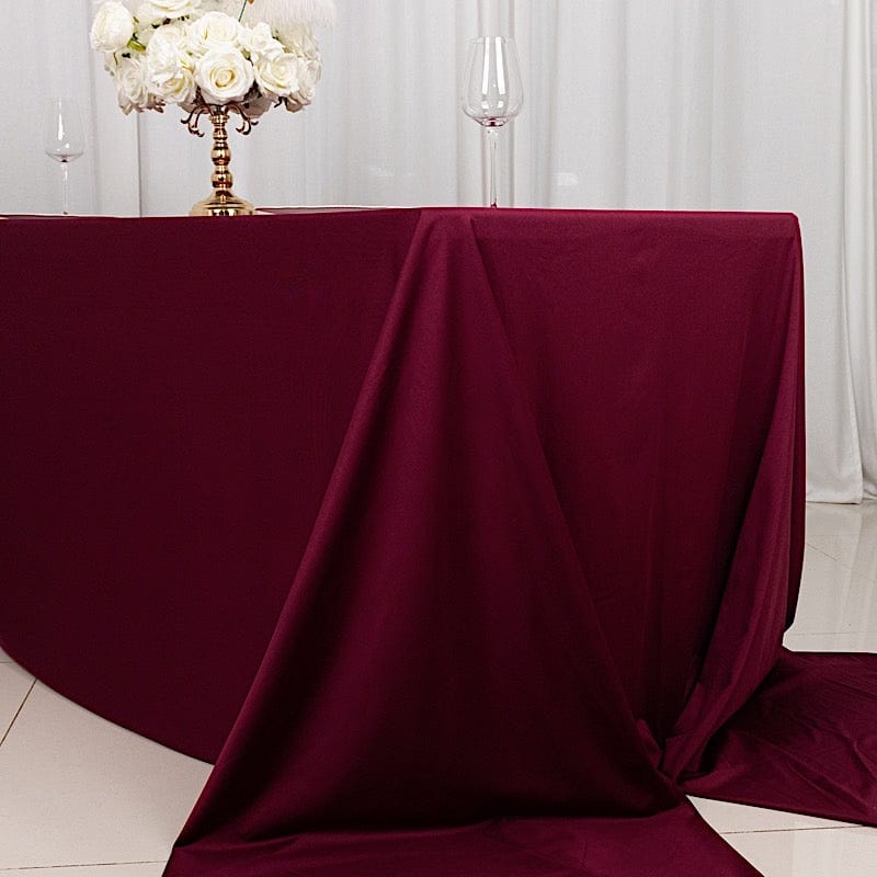 90x156 in Premium Scuba Polyester Rectangle Tablecloth