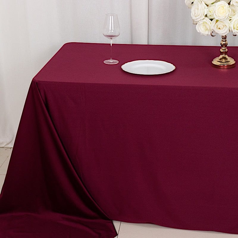 90x156 in Premium Scuba Polyester Rectangle Tablecloth