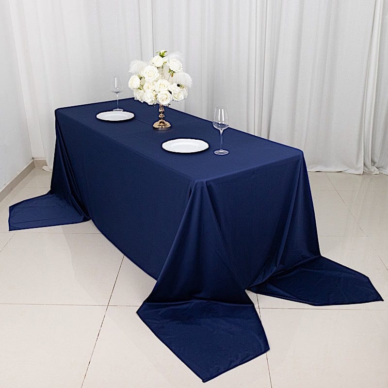 90x156 in Premium Scuba Polyester Rectangle Tablecloth