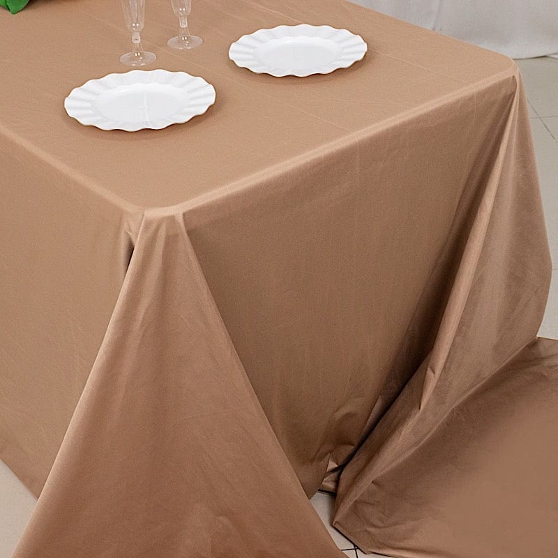 90x156 in Premium Scuba Polyester Rectangle Tablecloth