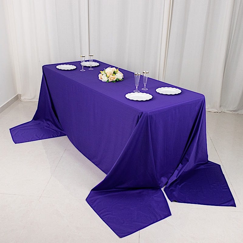 90x156 in Premium Scuba Polyester Rectangle Tablecloth