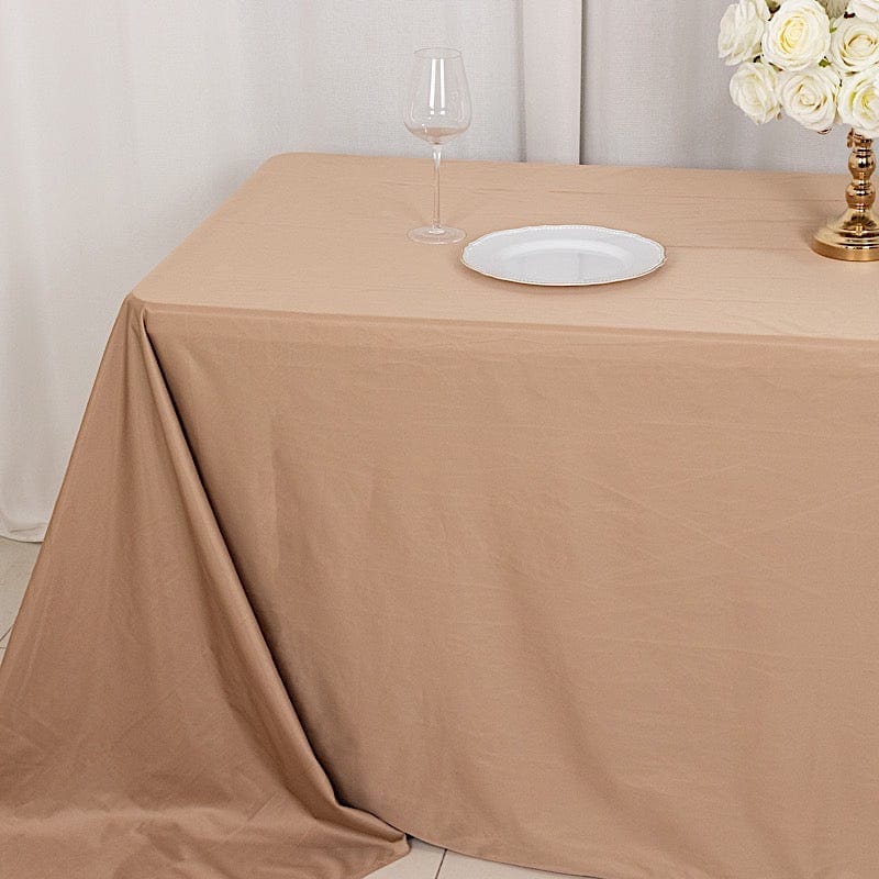 90x156 in Premium Scuba Polyester Rectangle Tablecloth